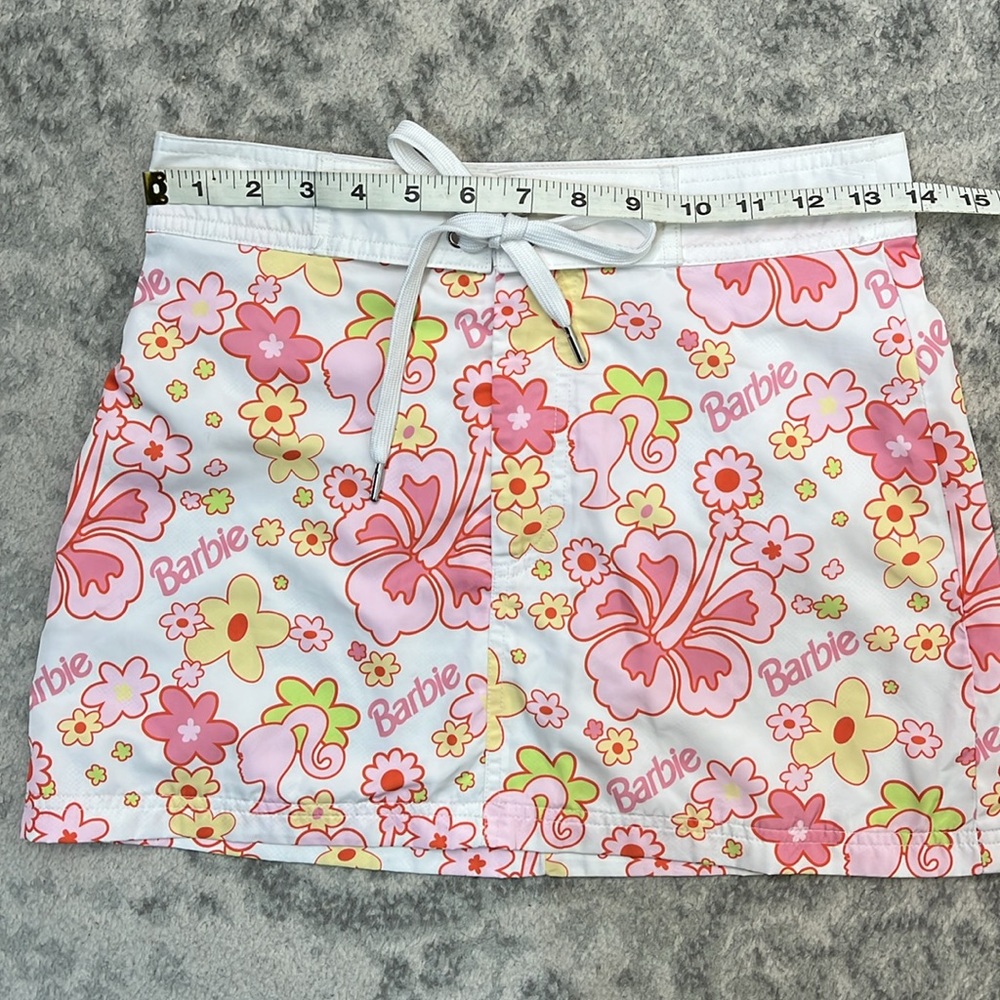 FOREVER 21 BARBIE HIBISCUS SWIM BEACH SKIRT MESH LINED Size XS - Picture 11 of 12